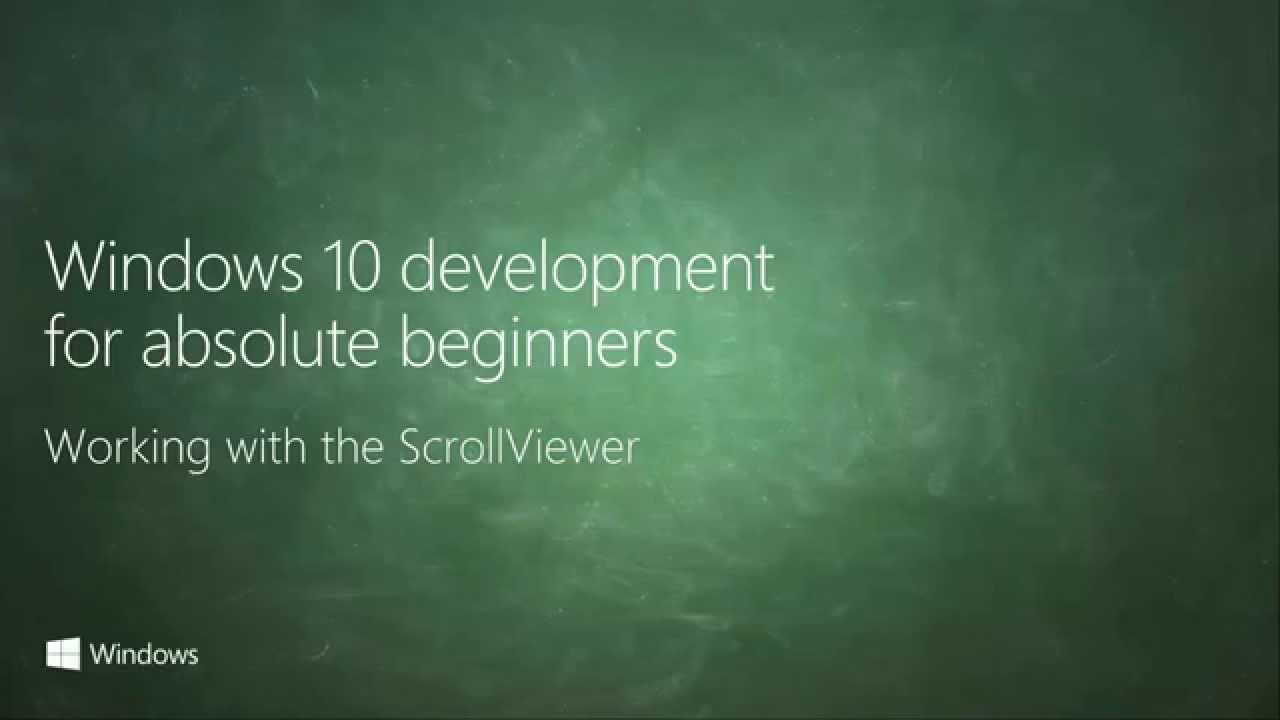 UWP 026 | Working with the ScrollViewer - YouTube