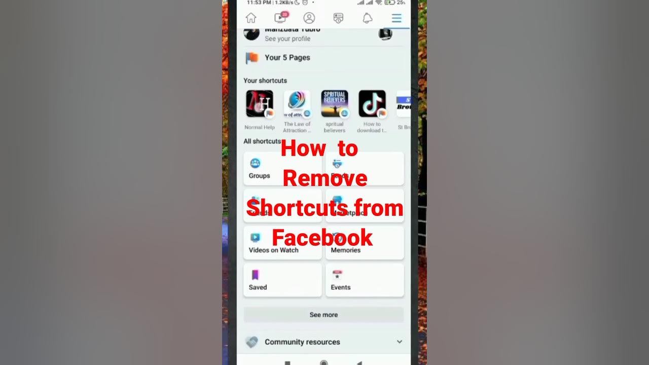 How to remove shortcuts from facebook how to delete facebook