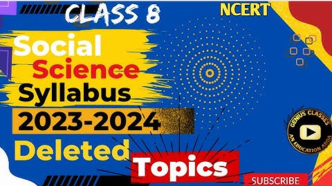 Class 8 Social Science New Syllabus 2023-24 | class 8 SST reduced syllabus 2023 | CBSE | New Book