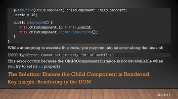 Mastering ViewChild in Angular: Properly Setting Inputs in Components