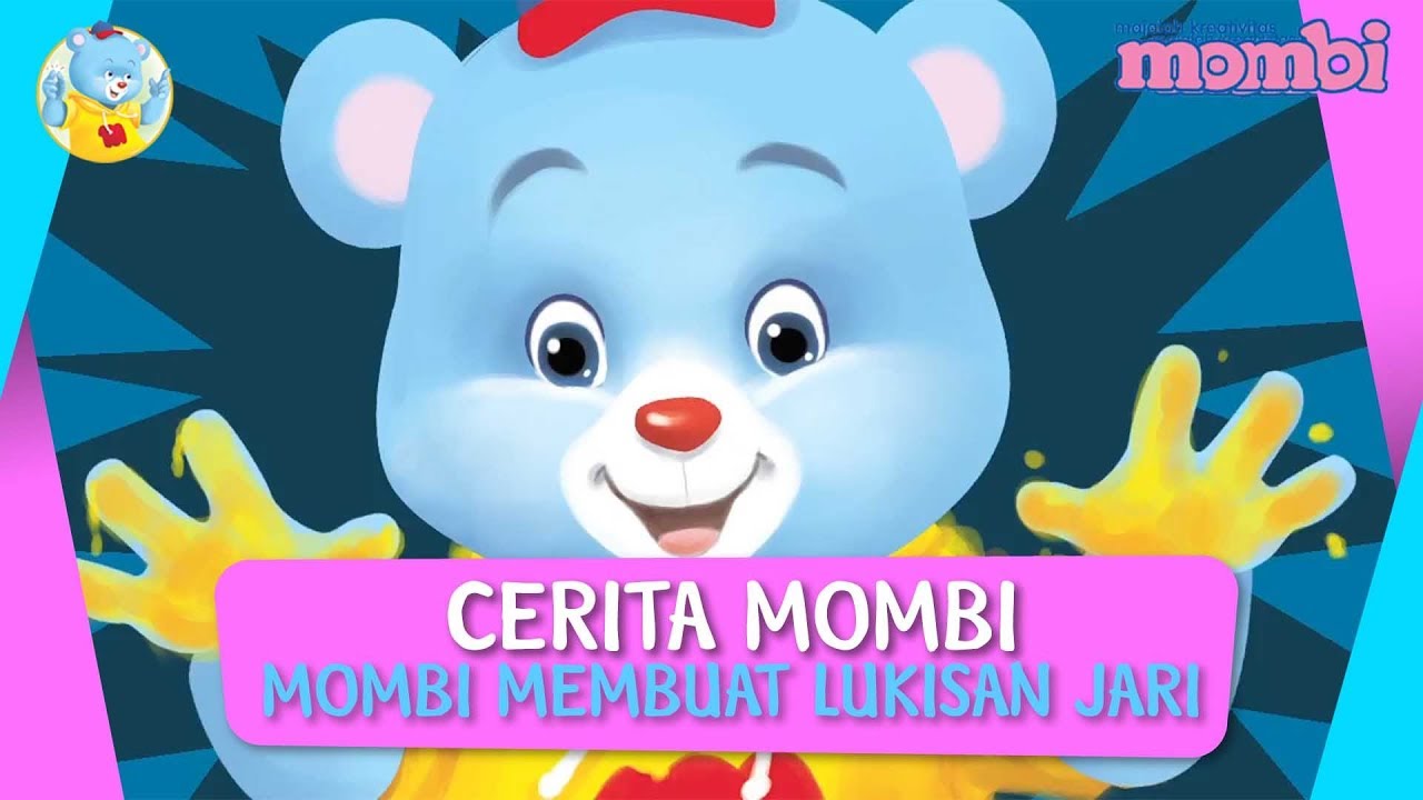 Cerita Anak Mombi Membuat Lukisan Jari Kartun Anak YouTube