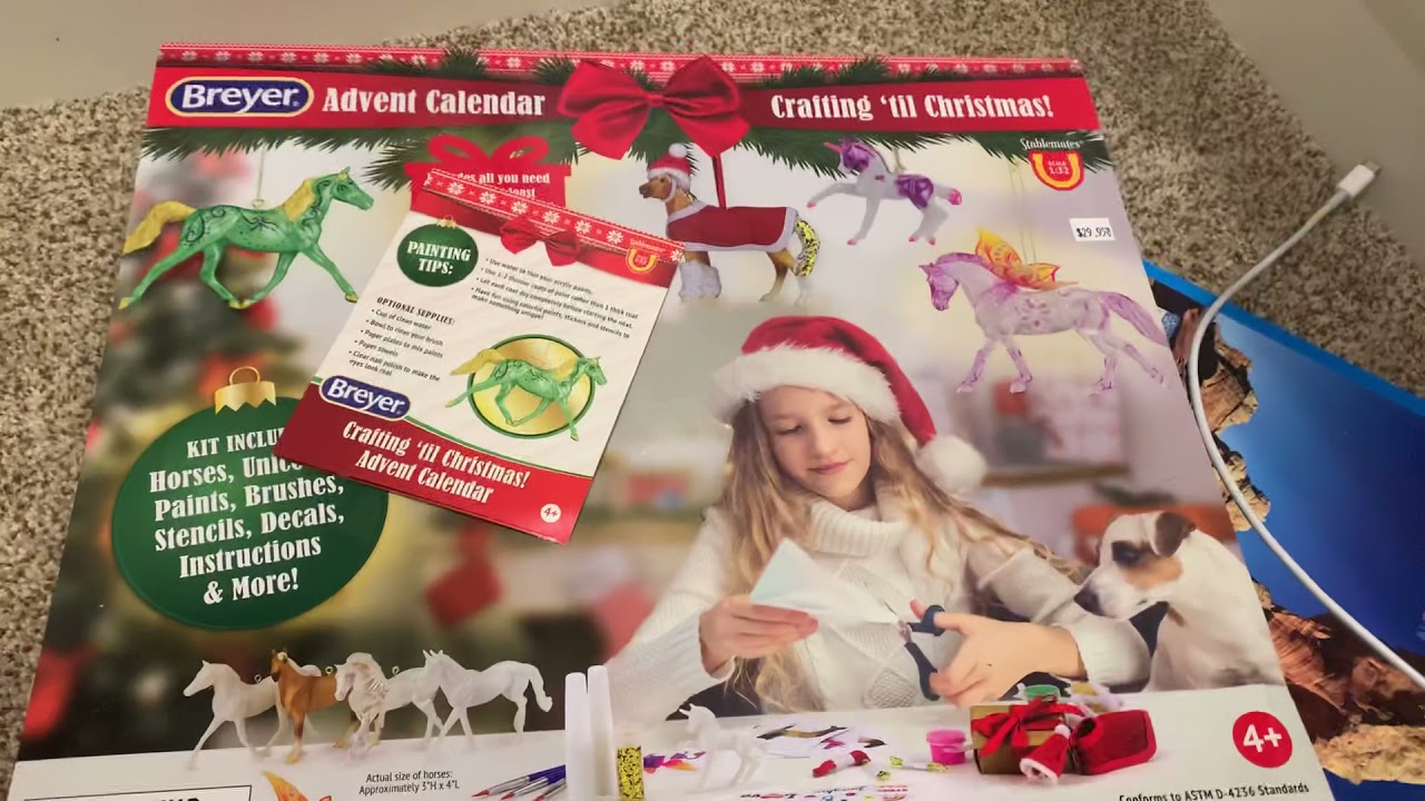 Breyer Advent Calendar Crafting Til Christmas Day 1 YouTube