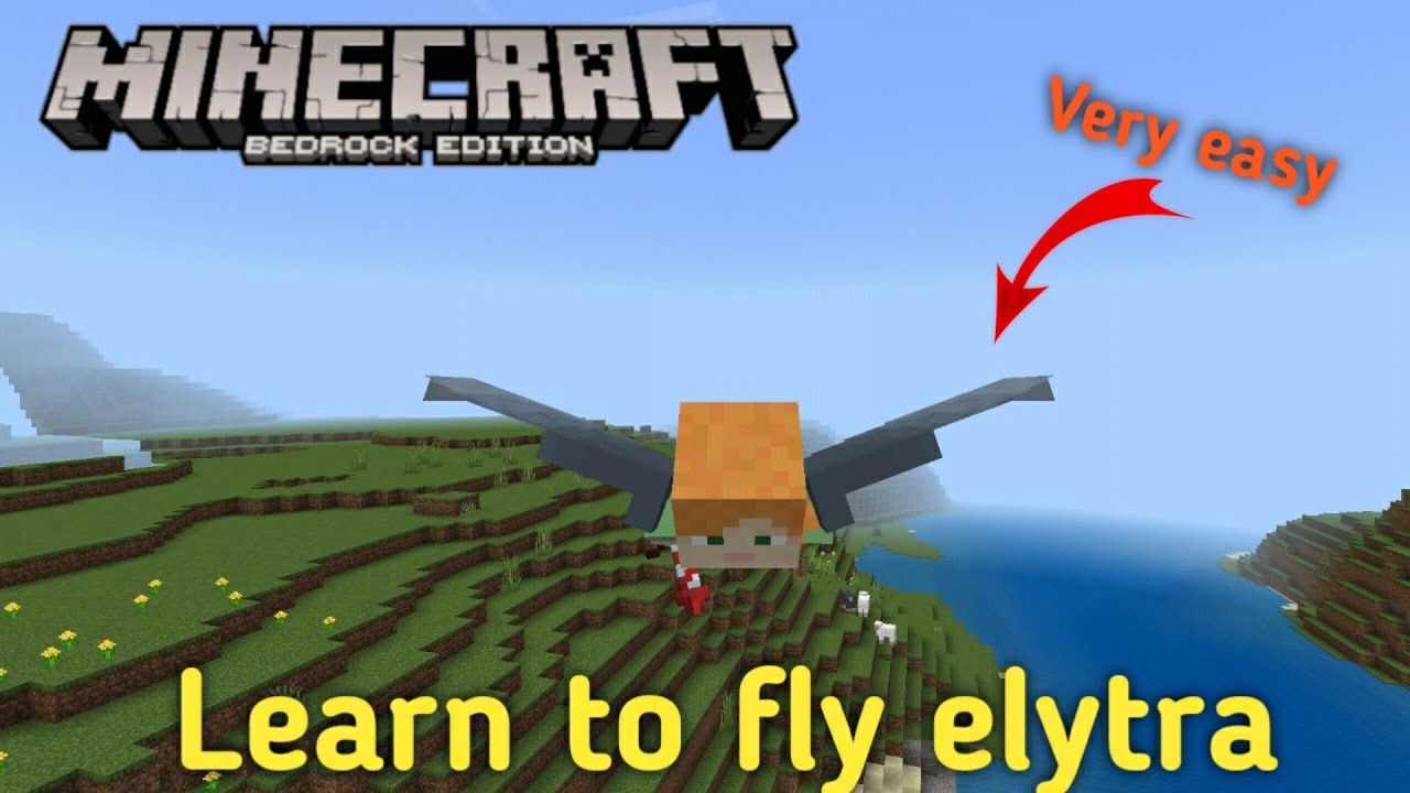 How to fly elytra in Minecraft bedrock edition YouTube