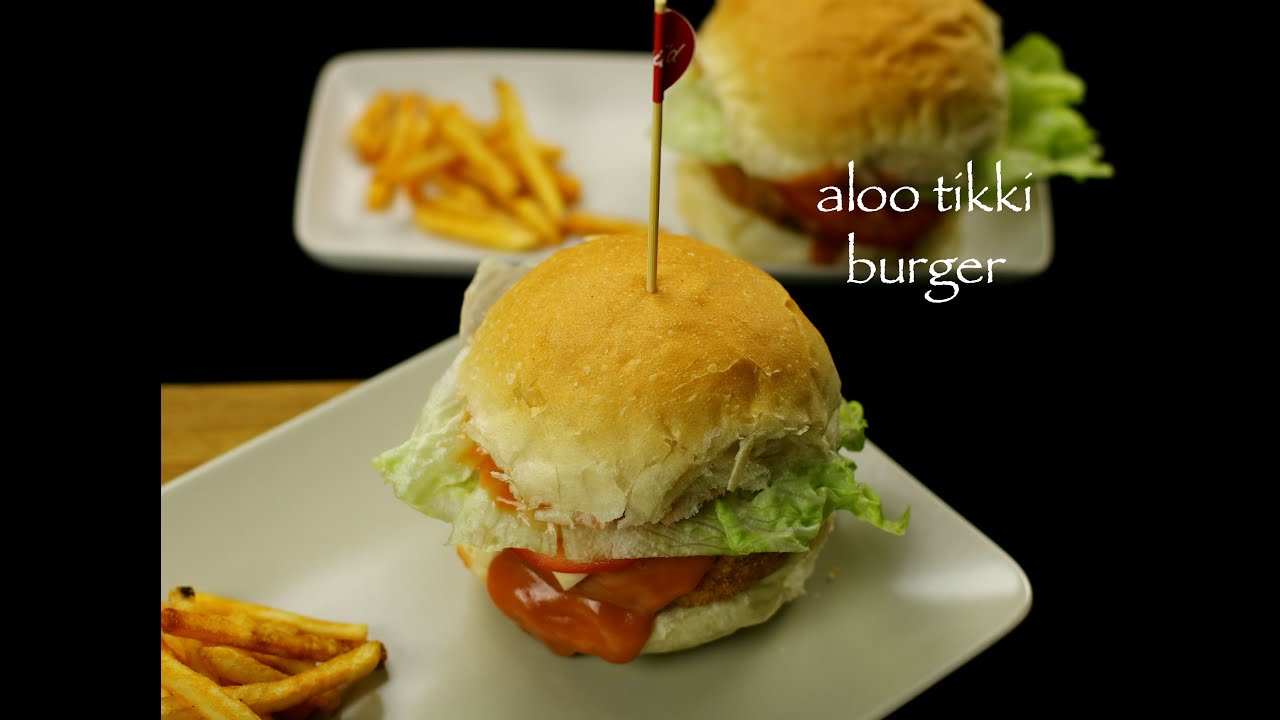 aloo tikki burger recipe potato patties burger recipe YouTube