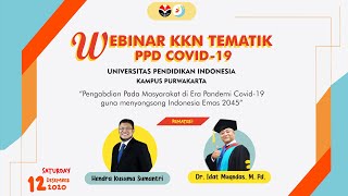 Webinar KKN Tematik PPD COVID-19 UPI Purwakarta
