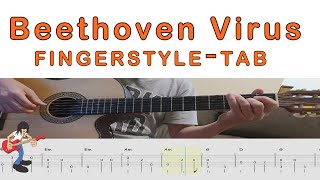 Beethoven Virus   Fingerstyle Tab