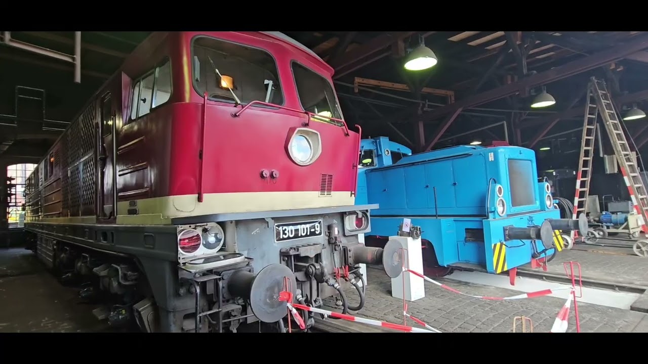 2025,A Day In Halle (Saale)Germany, DB Museum, DB locomotive Depot .