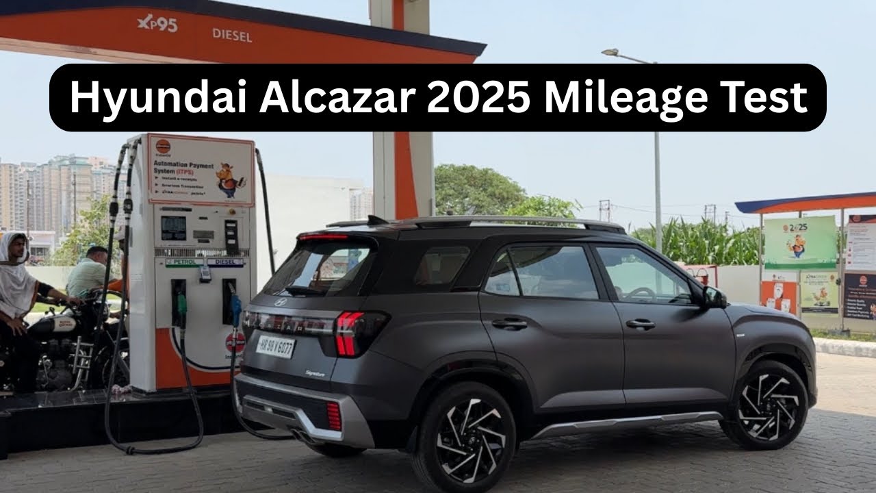 Hyundai Alcazar 2025 Mileage Test | Alcazar petrol tank to tank mileage | कितना देती है Alcazar?