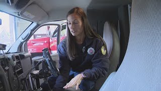 Akron firefighter stops ambulance from going over cliff after partner suffers medical emergency