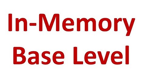 New Database In-Memory Base Level Feature