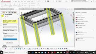 Solidworks Weldments Tutorial #2  Steel Structure