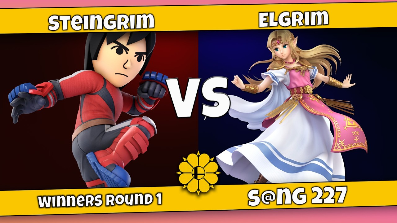 S@NG 227 Winners Round 1: Steingrim (Mii Brawler) VS Elgrim (Zelda)