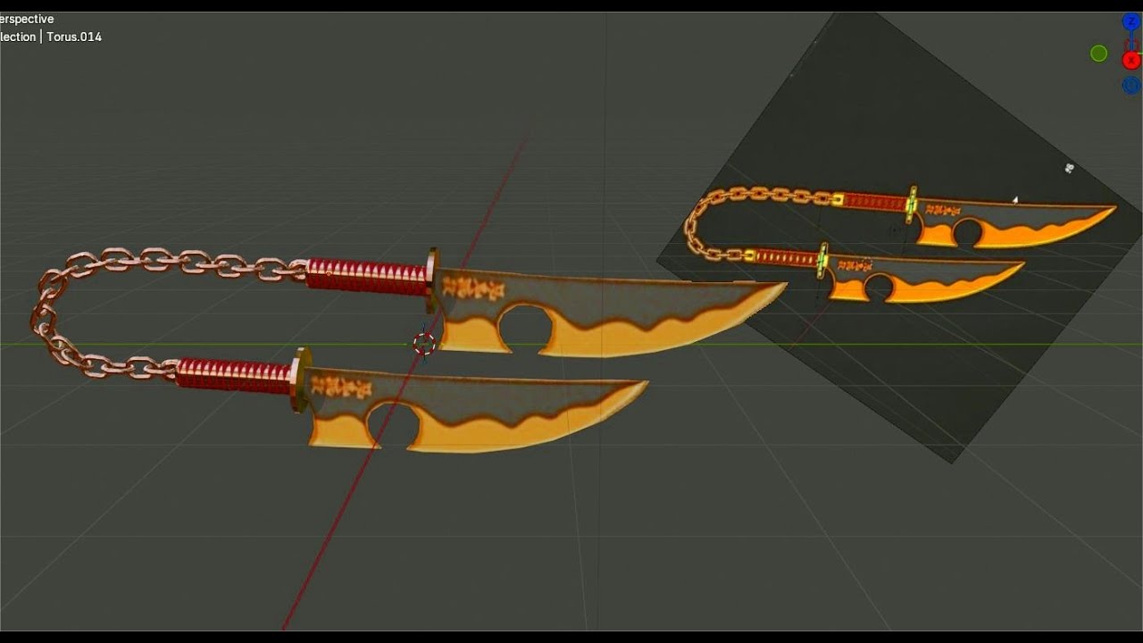 how to model a knife in 3d blender 02 for beginners