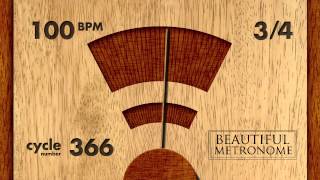 100 BPM 3/4 Wood Metronome HD