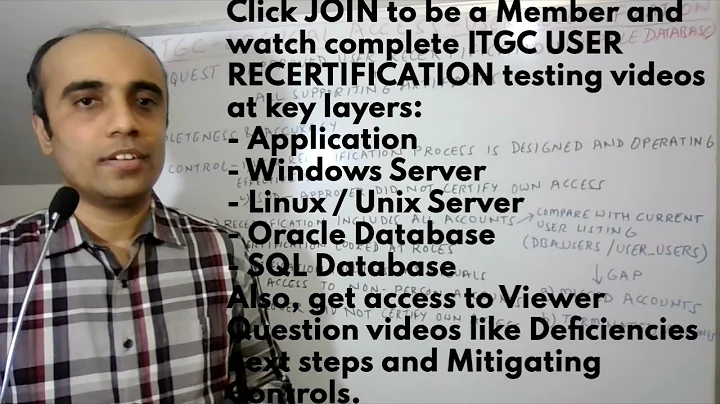 IT with Varun Vohra – ITGC & Risk : Logical Access – User Recertification / Access Review (Promo)
