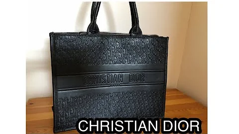 LARGE DIOR BOOK TOTE Black Dior Oblique Embossed Calfskin (42 x 35 x 18.5 cm)