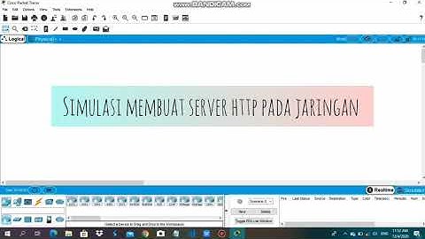 Simulasi Membuat Server Http pada Jaringan Menggunakan Aplikasi Cisco Packet Tracer
