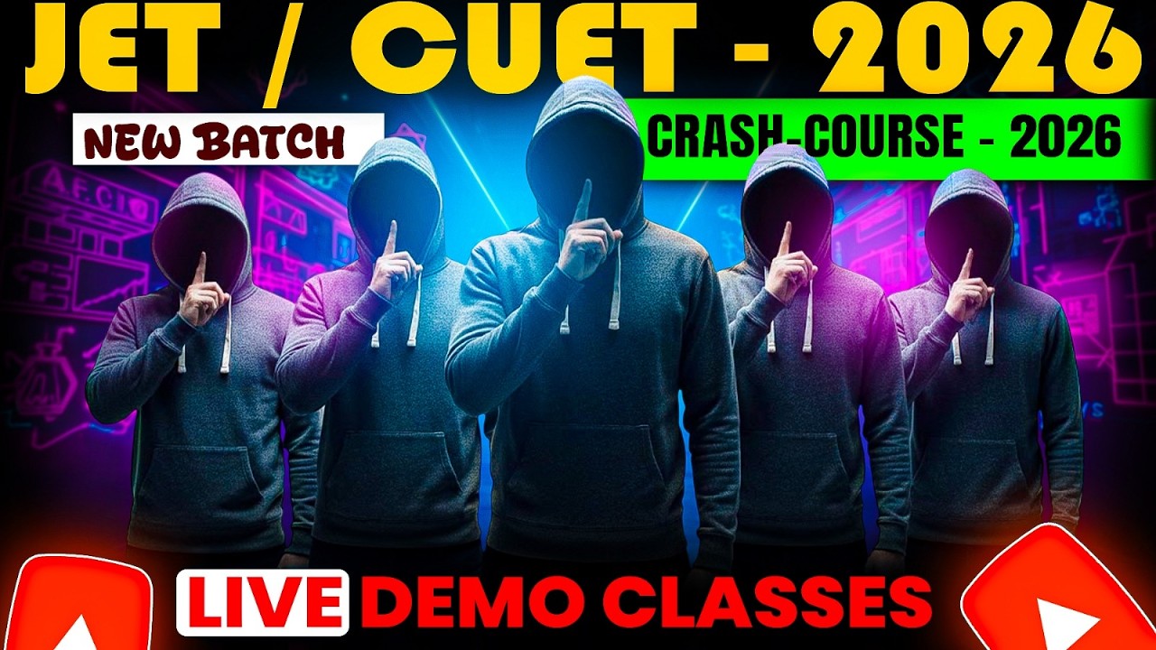 JET CUET -Crash Course | JET 2026 Live Classes  | JET 2026 Best Coaching In Jaipur #jet2026