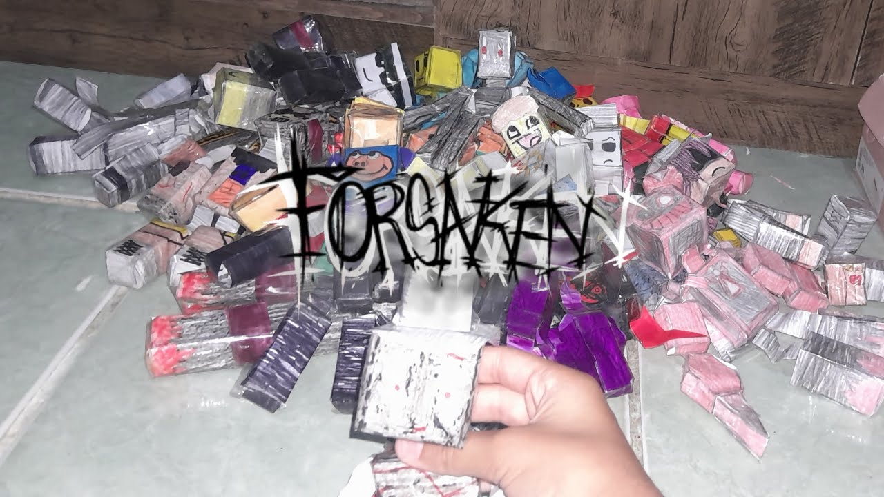 MOSTRANDO TODOS OS MEUS PAPERCRAFT DE FORSAKEN!!!