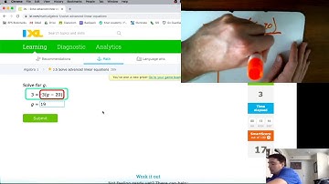IXL Support: J5 - Solving Advanced Linear Equations