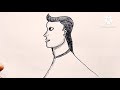 How to drow easy Man face drawing ll very good drowning step by step Man face drawing 