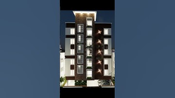 Great video of small apartment 3D Walkthrough ever #3dexterior #architecture#apartment #bangalore