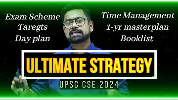 UPSC CSE 2024 - Ultimate 1 year strategy  #upsc