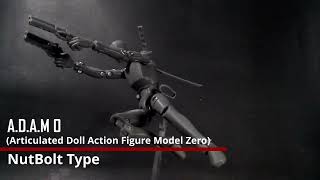 Free Download Human Base 3D Printed Action Figure A.D.A.M 0 (Articulated Doll Action figure Model 0)