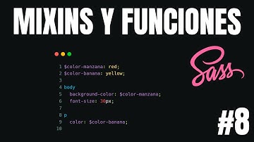 ✅ Curso de SASS desde CERO - Mixins y Funciones #8