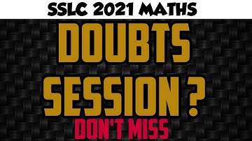 #sslc2021mcq #sslcmcqmaths. MATHS IMPORTANT QUESTIONS DOUBTS CLARIFY.. POST QUESTIONS..