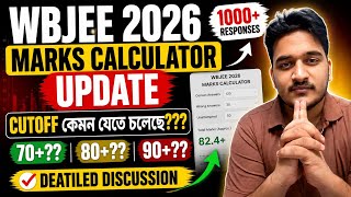 🚨 WBJEE 2026 Cutoff SHOCKER! | 1000+ Responses Analysis | 70+? 80+? 90+? 😱 #wbjee #wbjee2026