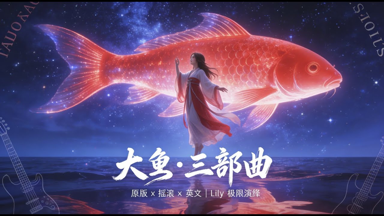 挑战周深神曲！Lily翻唱《大鱼》三版本：空灵、摇滚、英文，哪个是你的最爱？🌊