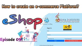 How to create an e-commerce platform || sign out || Episode 09 || eShop || #javainstitute