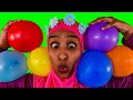 Learn colors with balloons shake your  body cha cha cha  gigi kids nursery rhymes and songs