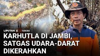 Seluas 1.776 Hektare Lahan di Jambi Terbakar, Pemadaman dari Udara dan Darat Dikerahkan | Liputan 6