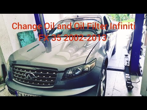 Change Oil and Oil Filter Infiniti FX 35 2002-2013