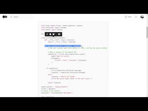 Python Flask OpenAI Chatbot  You can create a Python Flask Chatbot…   by Pravish K Viswan   Nov, 202