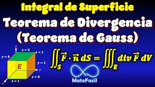 Teorema de la divergencia (o Teorema de Gauss) EJEMPLO RESUELTO