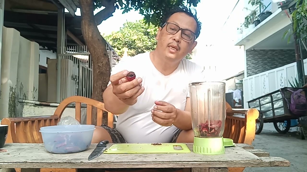 Cara buat jus kecomrang atau honje 
