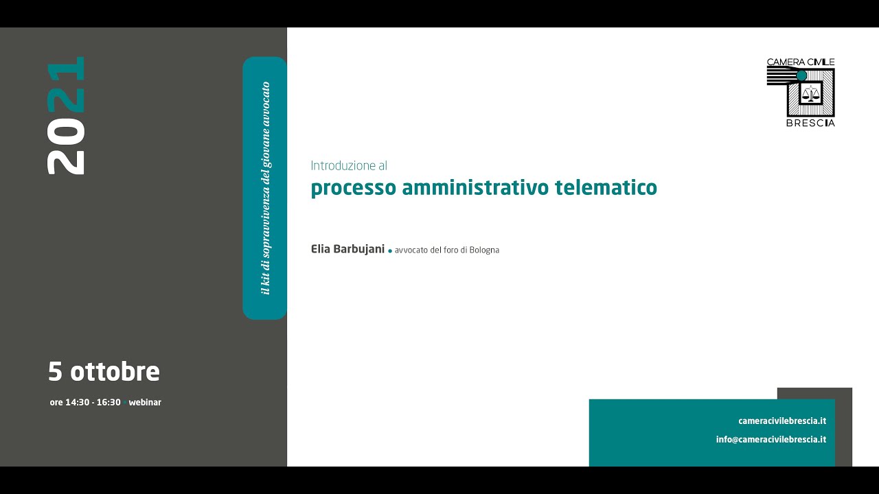 Introduzione al processo amministrativo telematico