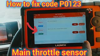 How to fix code p0123 Main throttle signal sensor Daihast #gariautocare