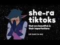 she-ra tiktoks that are beautiful in their imperfections (at least to me) [CC]