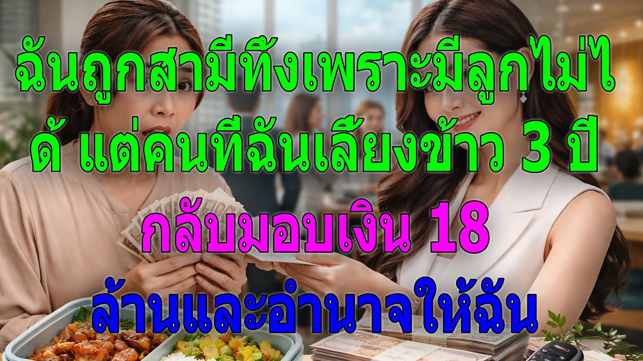 ฉันถูกสามีทิ้งเพราะมีลูกไม่ได้ แต่คนที่เลี้ยงข้าว 3 ปี กลับให้เงิน 18 ล้านและอำนาจแก่ฉัน