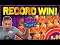 RECORD WIN! Joker Troupe Big win - HUGE WIN on Casino slot Casinodaddy LIVE STREAM