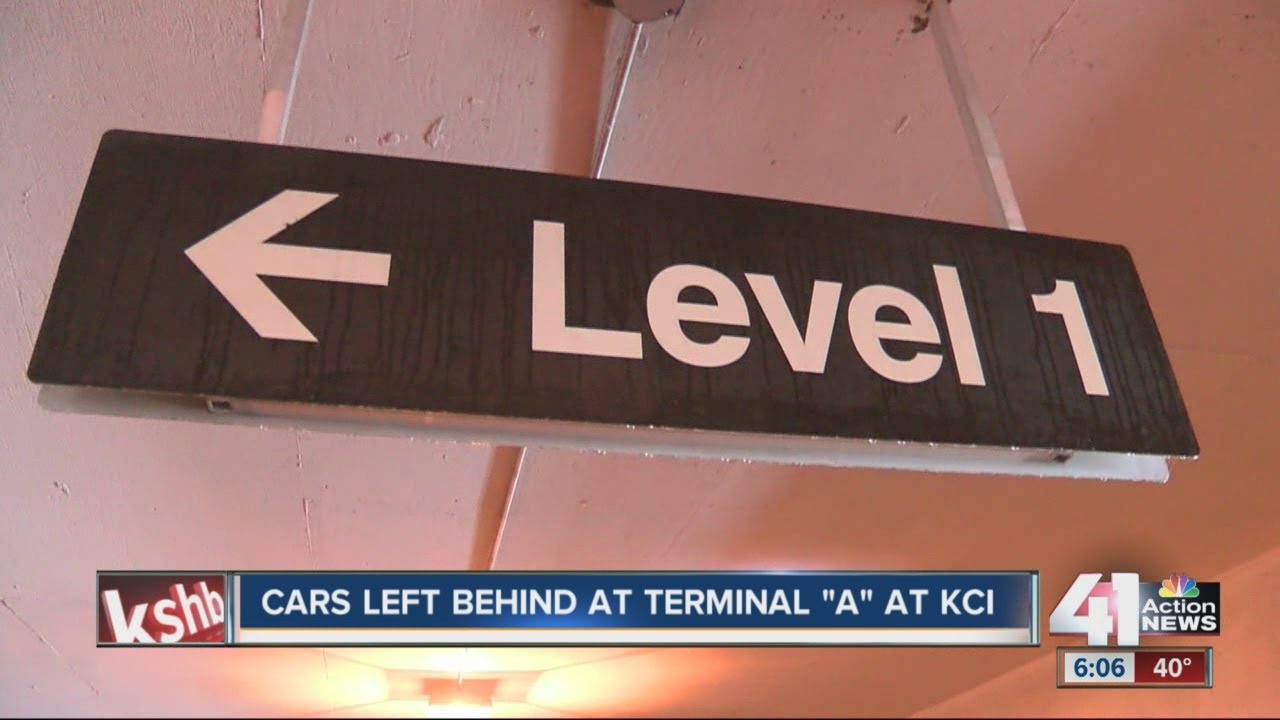 Cars left behind at Terminal A at KCI