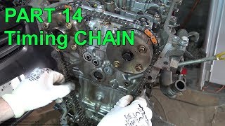 How to Assemble Toyota Corolla Dual VVT-i engine years 2007 to 2018  PART 14 Timing chain