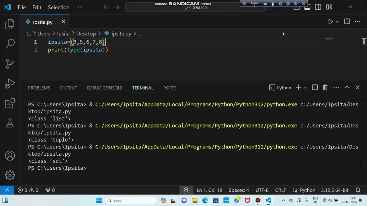 Basic Python programming language study for beginners CLASS 1 - YouTube