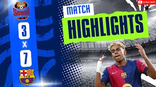 HIGHLIGHTS | FC SEOUL 3 vs 7 FC BARCELONA | FM 24 SIMULATION