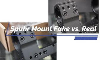 Fake Spuhr Mount vs. Real