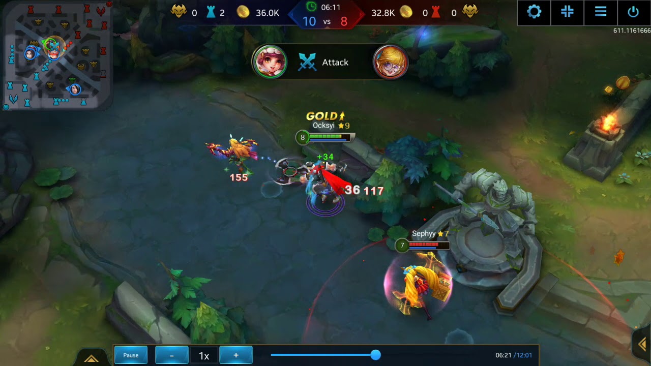 Hattori Penta Kill (Rampage) - Heroes Evolved mobile